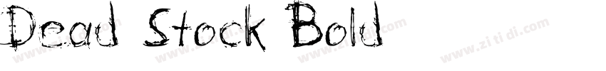 Dead Stock Bold字体转换